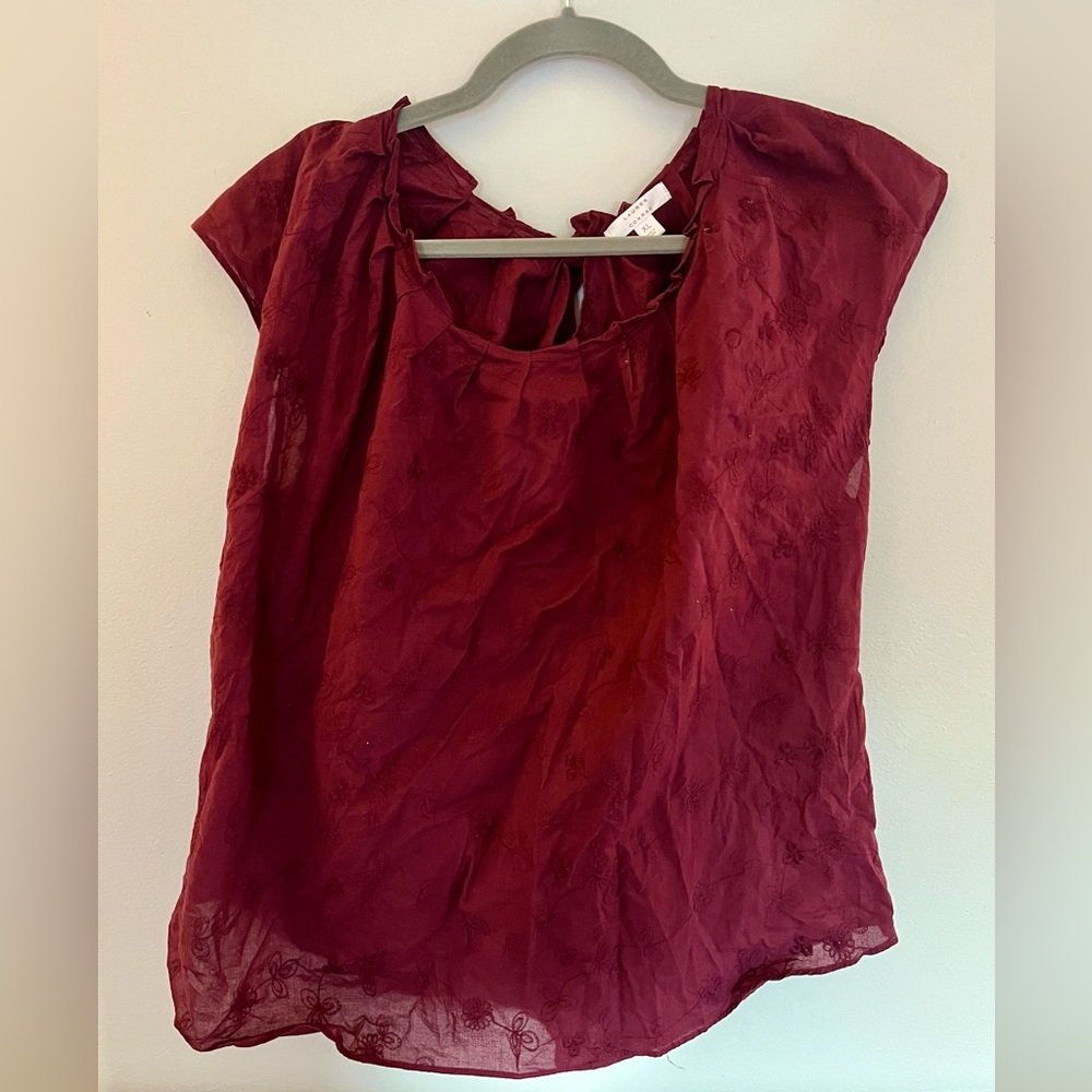 Embroidered Floral Top